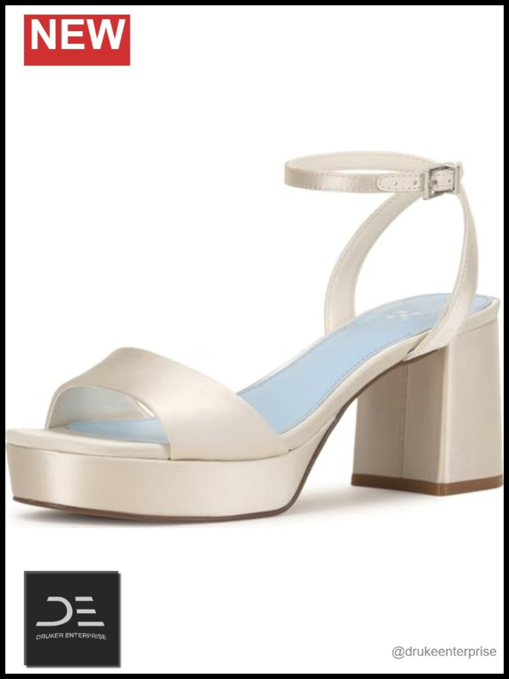 Vince Camuto Pendreya Platform Sandals Block Heel Ankle Strap Leather